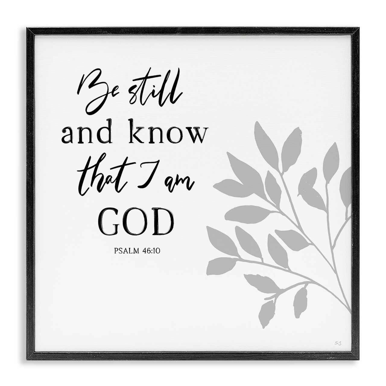 Stupell Industries Be Still Spiritual Proverb Framed Giclee By Val Rhodes